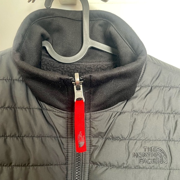 The North Face Kids Black and Red Reversible Jacket with High Collar - Picture 2 of 14